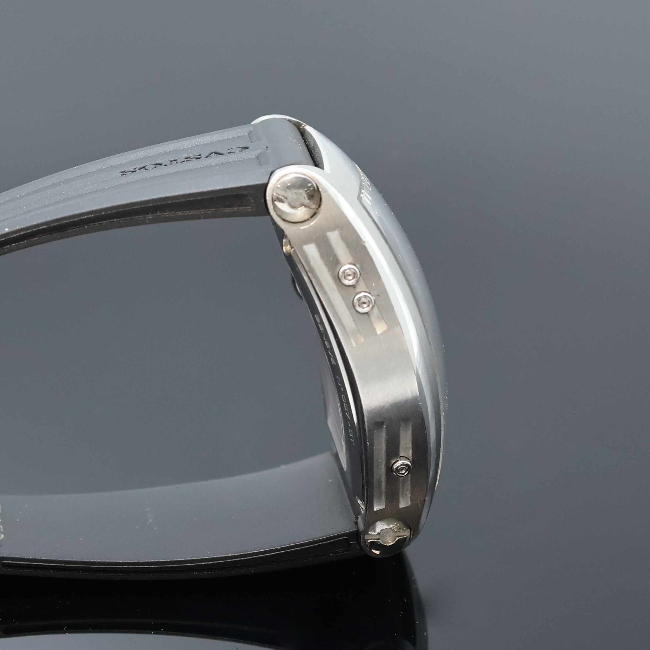 Detail e: CVSTOS Challenge astronomische Armbanduhr mit ewigem Kalender Referenz QP-S, Schweiz um 2007, Automatik, tonneauförmiges, beids. vergl. Geh. inkl. ...
