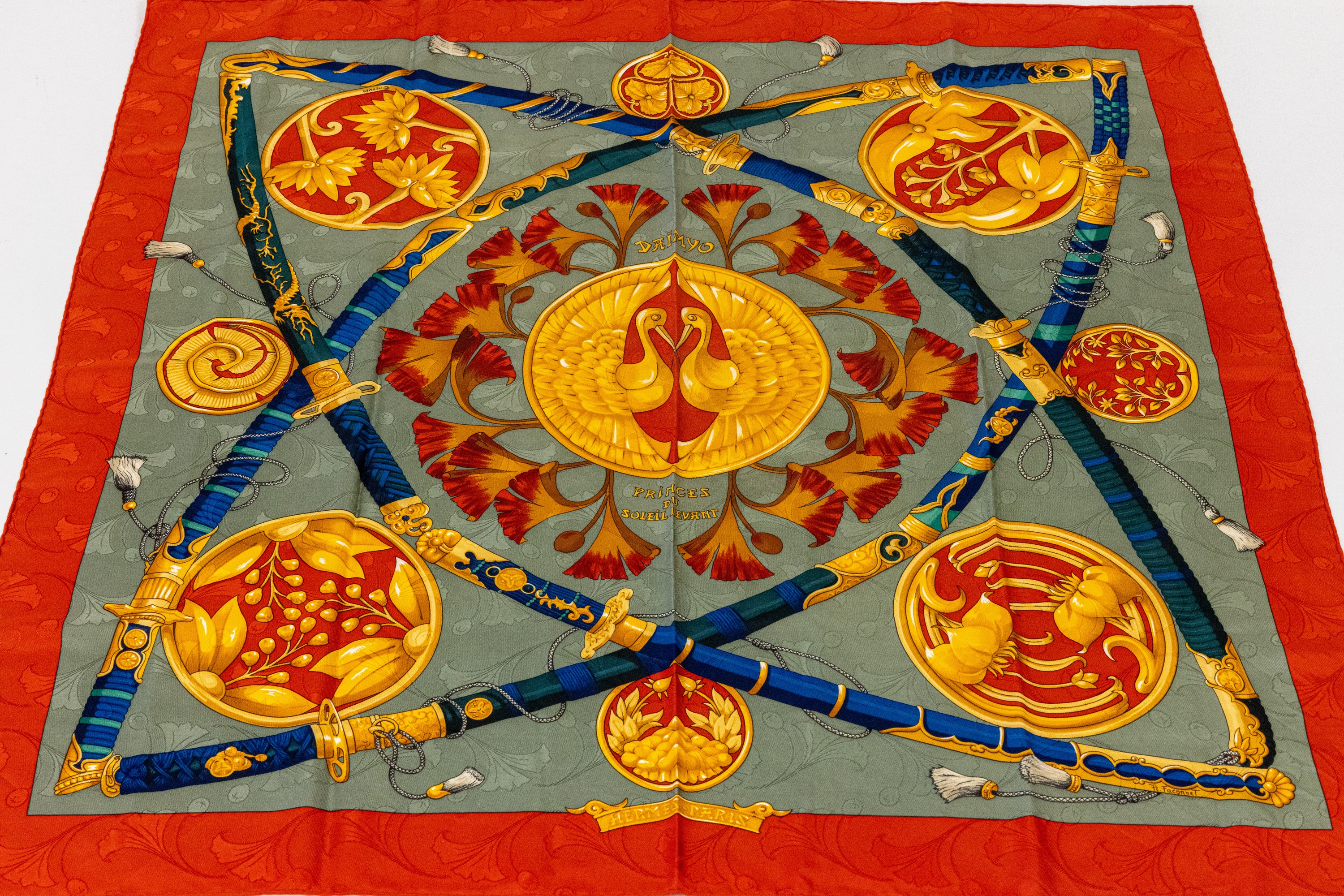 Image 27005718 - HERMES Carree, ´Princes du Soleil Levant´, Daimyo, 100 % Seide, Made in France, sign. ...