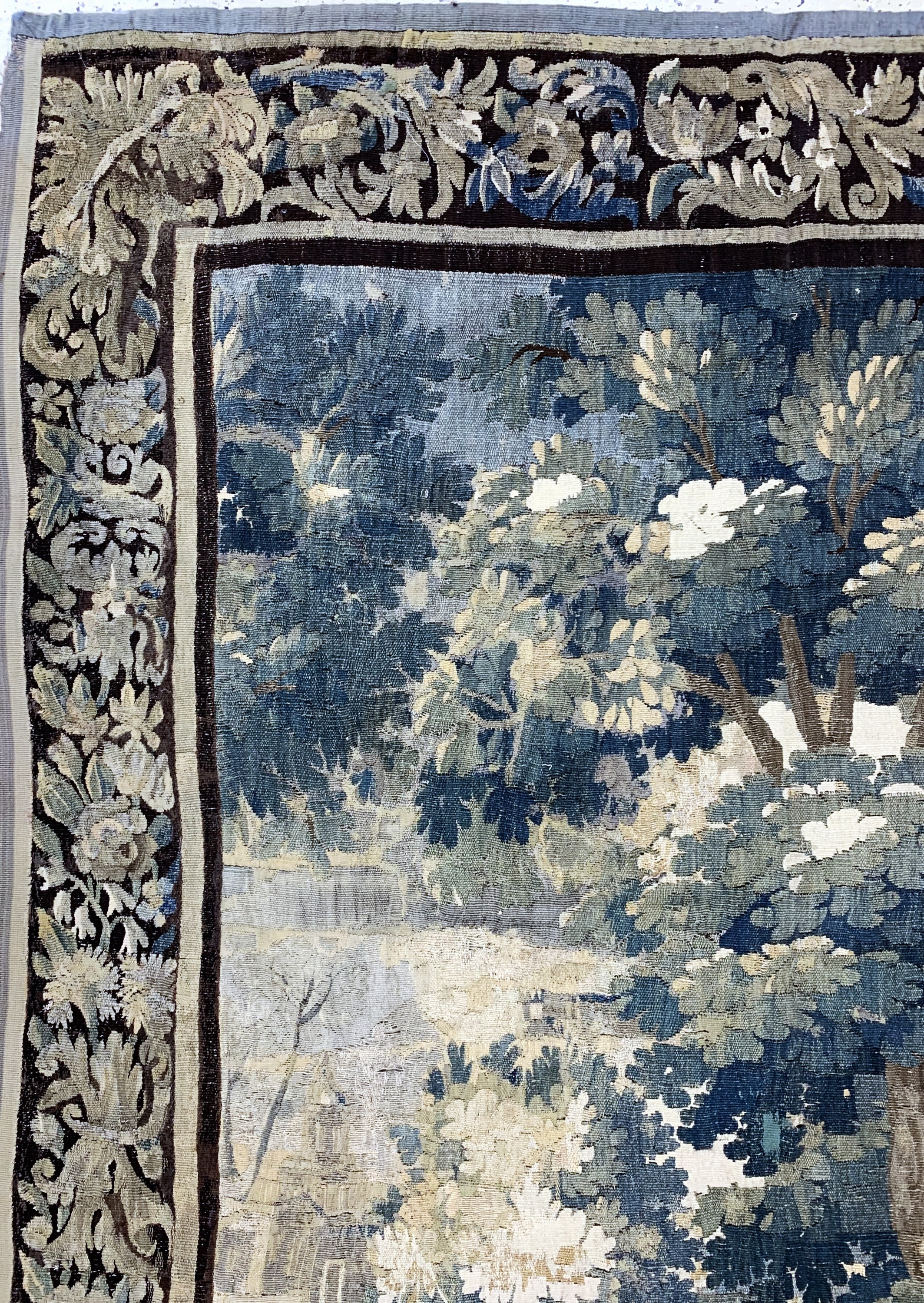 Detail d: Tapisserie antik, Flandern, 19.Jhd, Wolle auf Wolle, ca. 280 x 190 cm, EHZ: 2-3