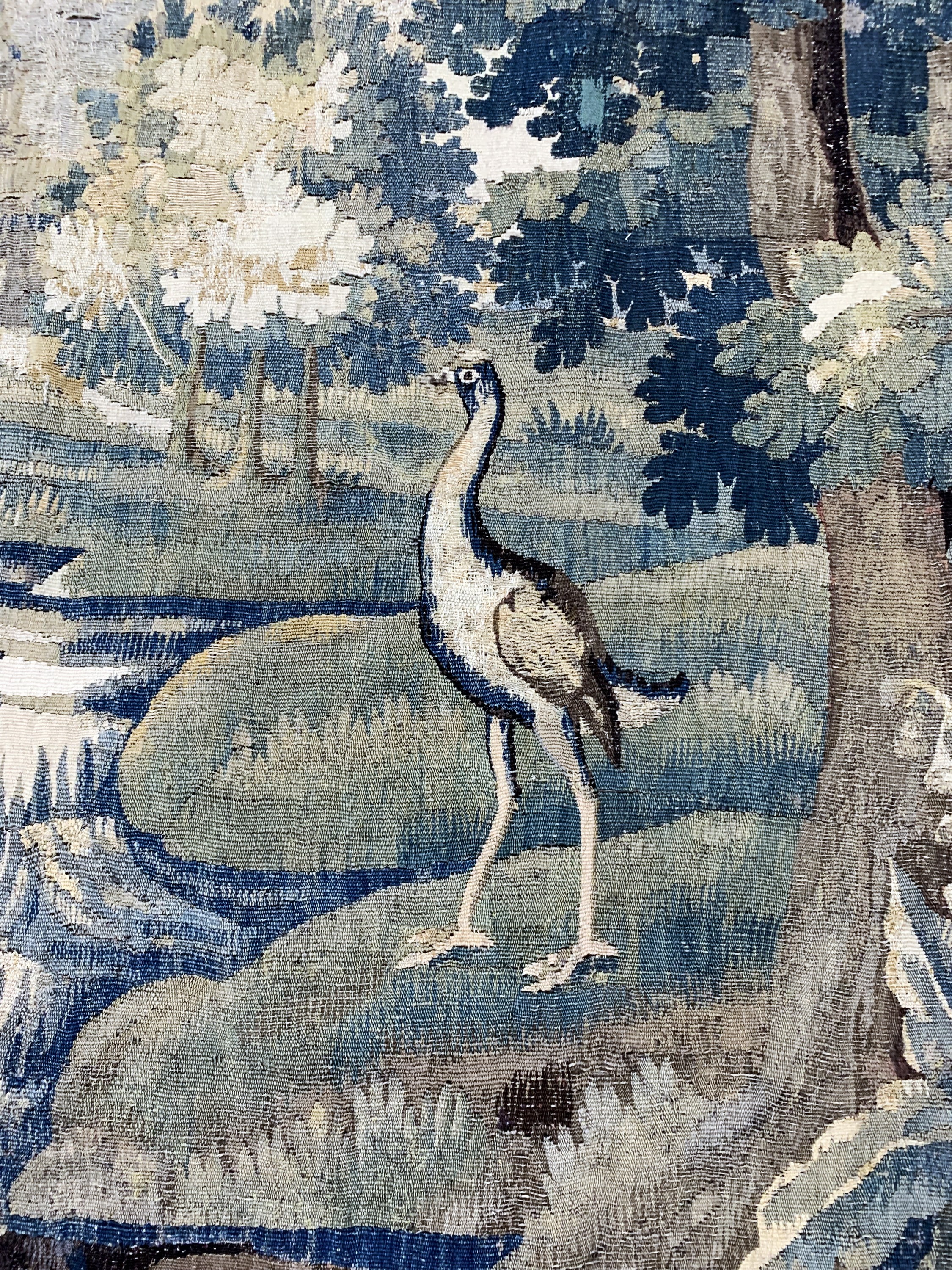 Detail e: Tapisserie antik, Flandern, 19.Jhd, Wolle auf Wolle, ca. 280 x 190 cm, EHZ: 2-3