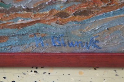 27005740b - Heinrich Blunck-Heikendorf, 1891 Kiel-1963 Heikendorf, Blick durch Bäume auf ein ...