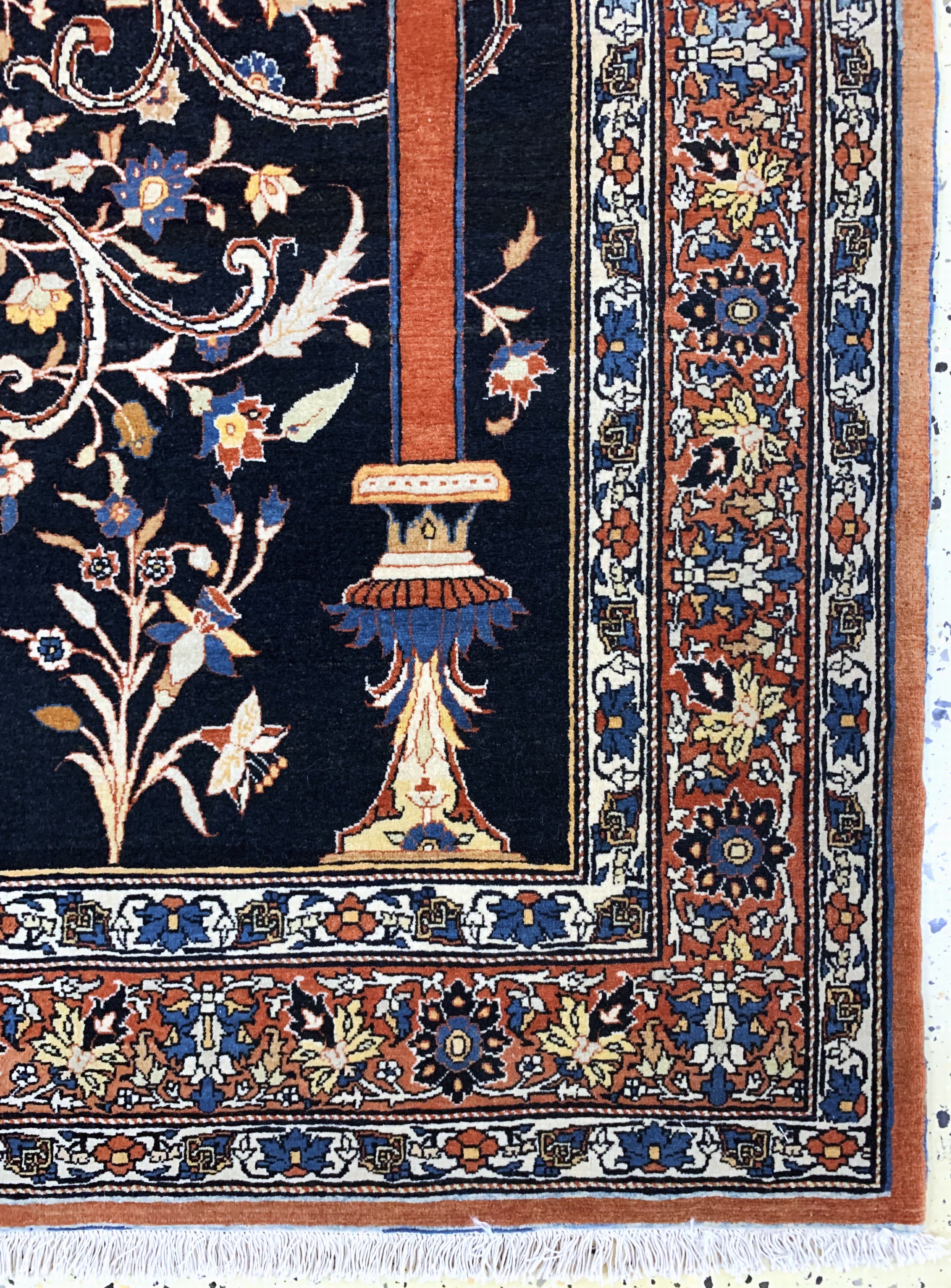 Detail a: Täbriz"Hadji-Jalili"antik, Persien, um 1900, Wolle auf Baumwolle, ca. 190 x 136 cm, EHZ: 1-2, (fachkundig gereinigt)