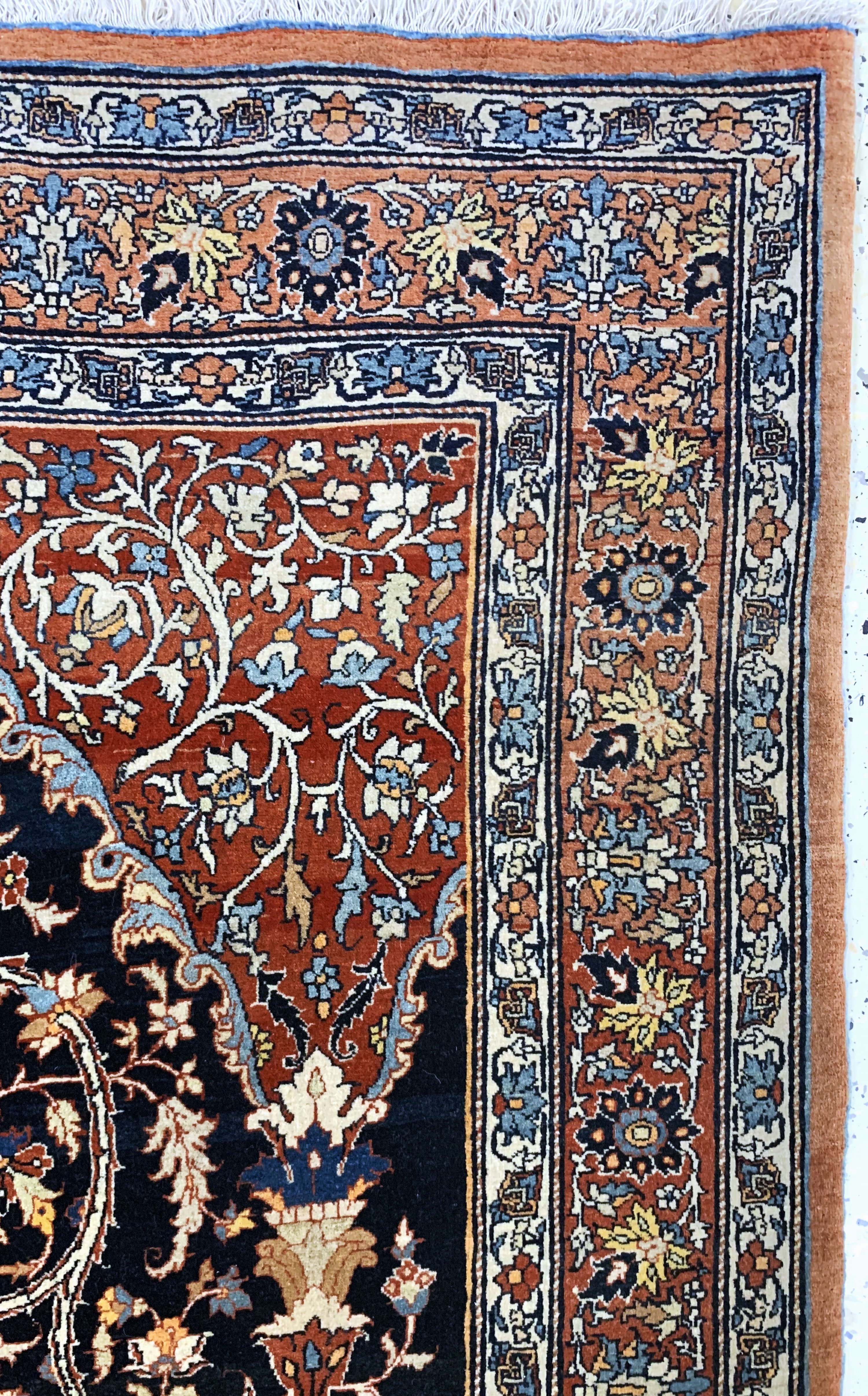 Detail f: Täbriz"Hadji-Jalili"antik, Persien, um 1900, Wolle auf Baumwolle, ca. 190 x 136 cm, EHZ: 1-2, (fachkundig gereinigt)