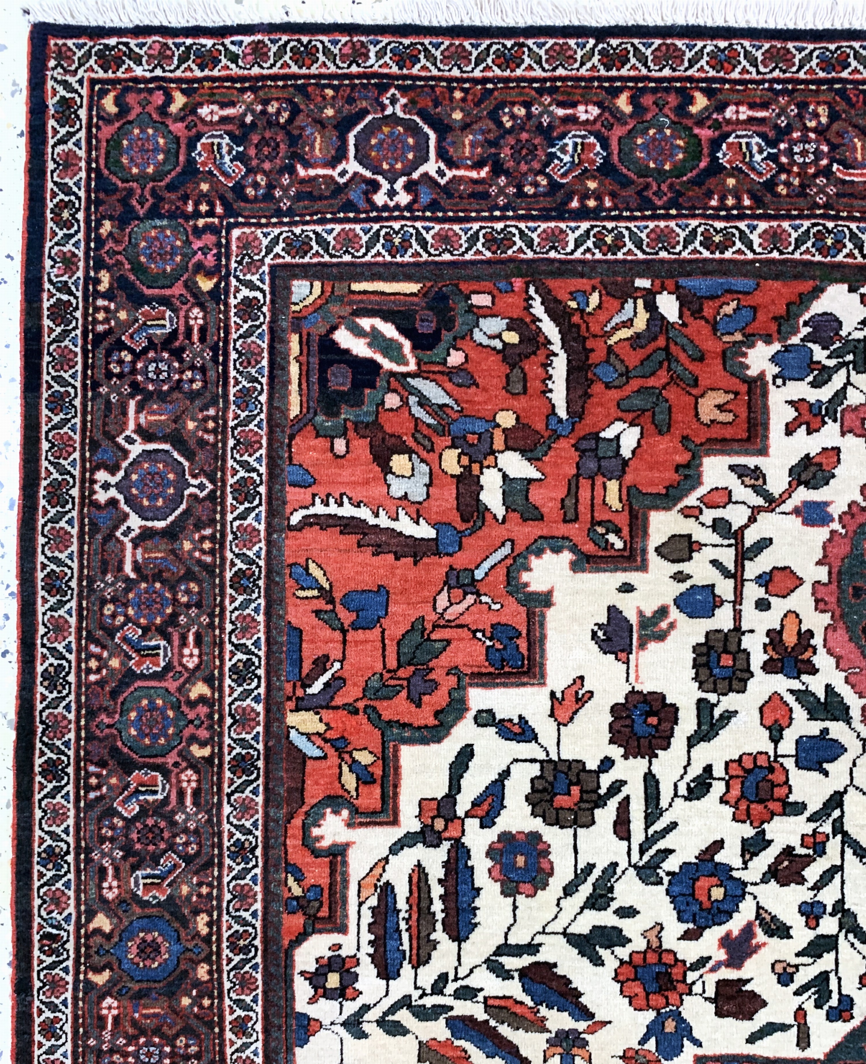 Detail d: Sarogh"Farahan"antik, Persien, um 1900, Wolle auf Baumwolle, ca. 201 x 133 cm, gereinigt, EHZ: 2(minimale restaurierungen).