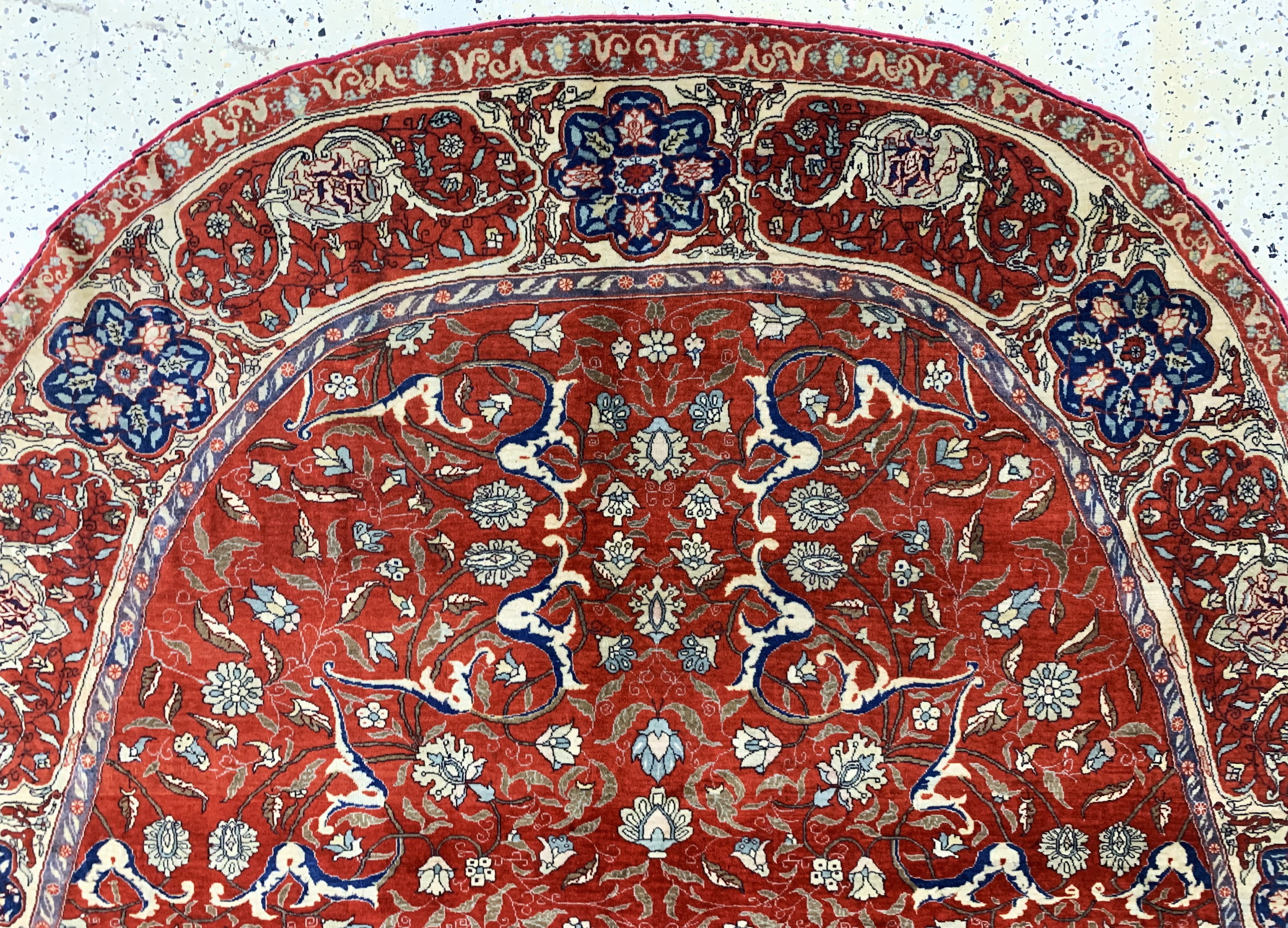 Detail d: Täbriz fein"Auftragsarbeit", Persien, um 1900, Korkwolle auf Baumwolle, ca. 305 x 245 cm, EHZ: 2, (fachkundig gereinigt)