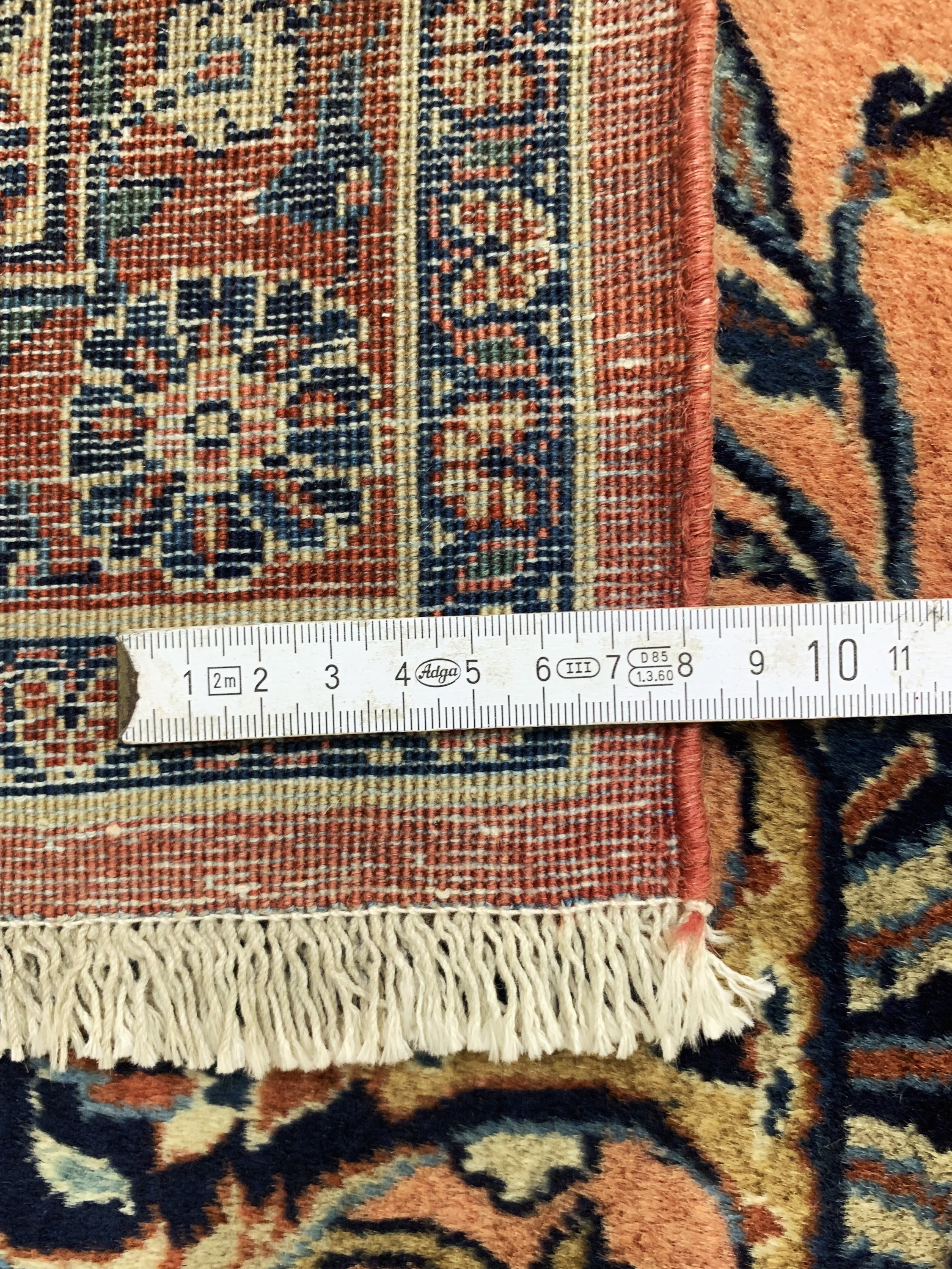 Detail l: "Manchester"Keschan antik, Persien, um 1900, Manchester-Korkwolle auf Baumwolle, ca. 360 x 270 cm, EHZ: 1-2(fachkundig gereinigt).