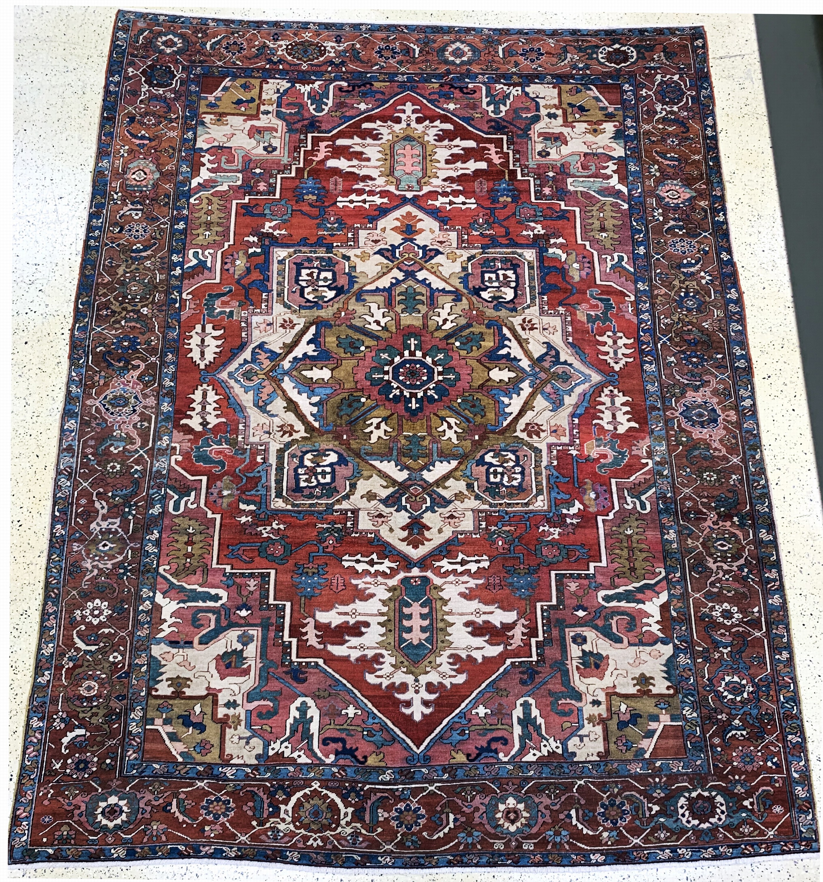 Image 27005837 - Heriz´Serapi´antik, Persien, 19.Jhd, Wolle auf Baumwolle, ca. 396 x 305 cm, gereinigt, ...