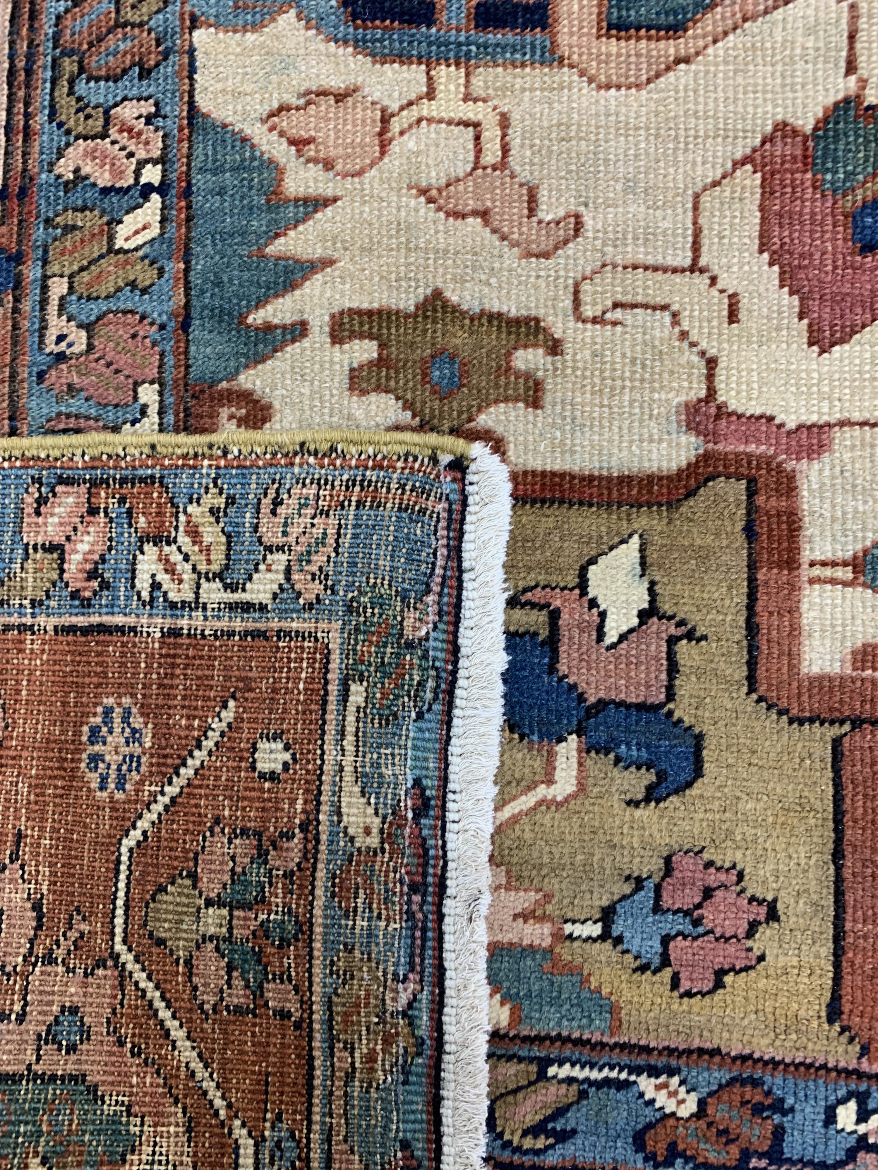 Detail l: Heriz"Serapi"antik, Persien, 19.Jhd, Wolle auf Baumwolle, ca. 396 x 305 cm, gereinigt, EHZ: (gleichmäßig dünn)