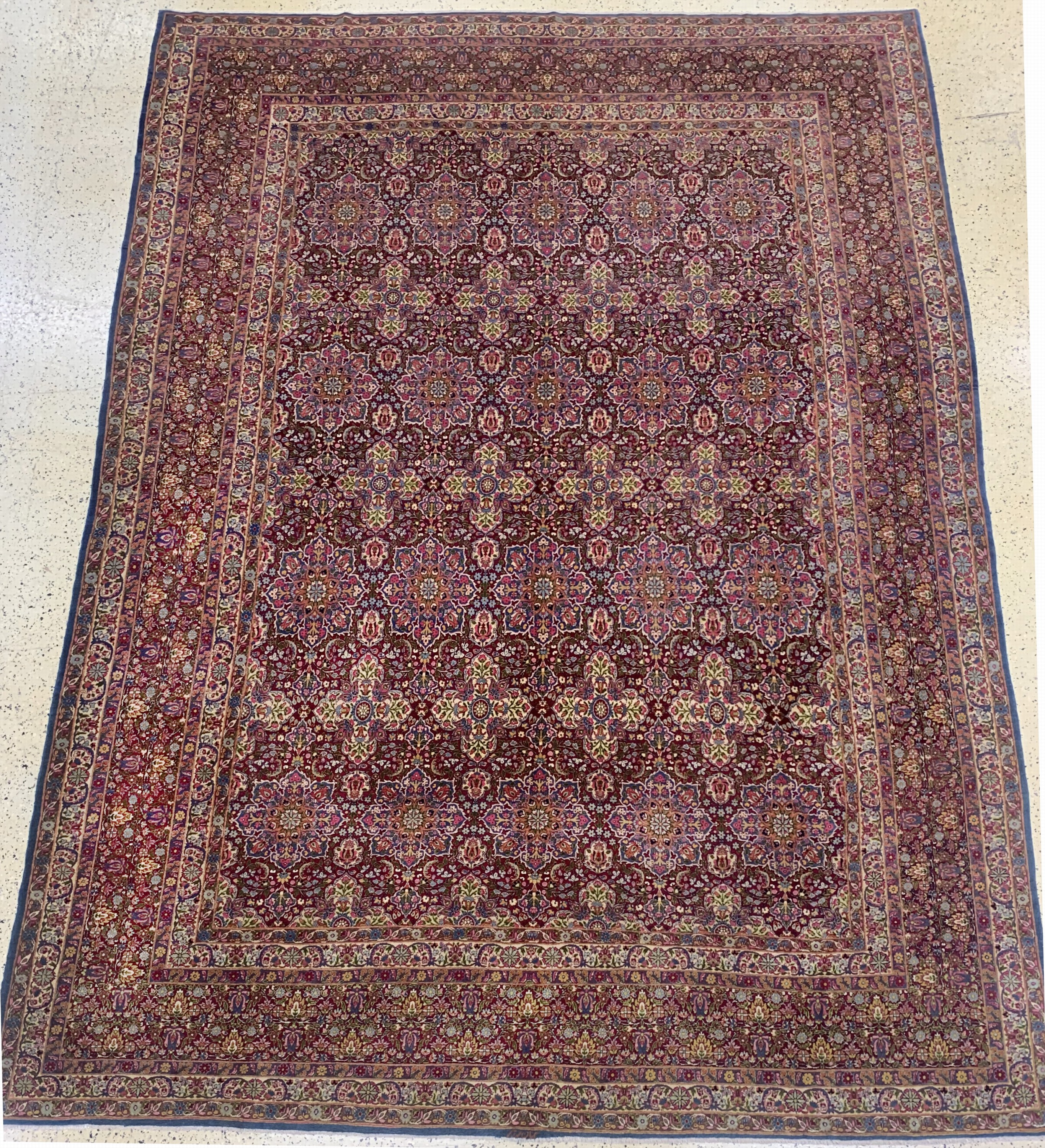 Image 27005839 - Semnan Kork fein signiert, Persien, um 1930-1940, Korkwolle auf Baumwolle, ca. 424 x ...