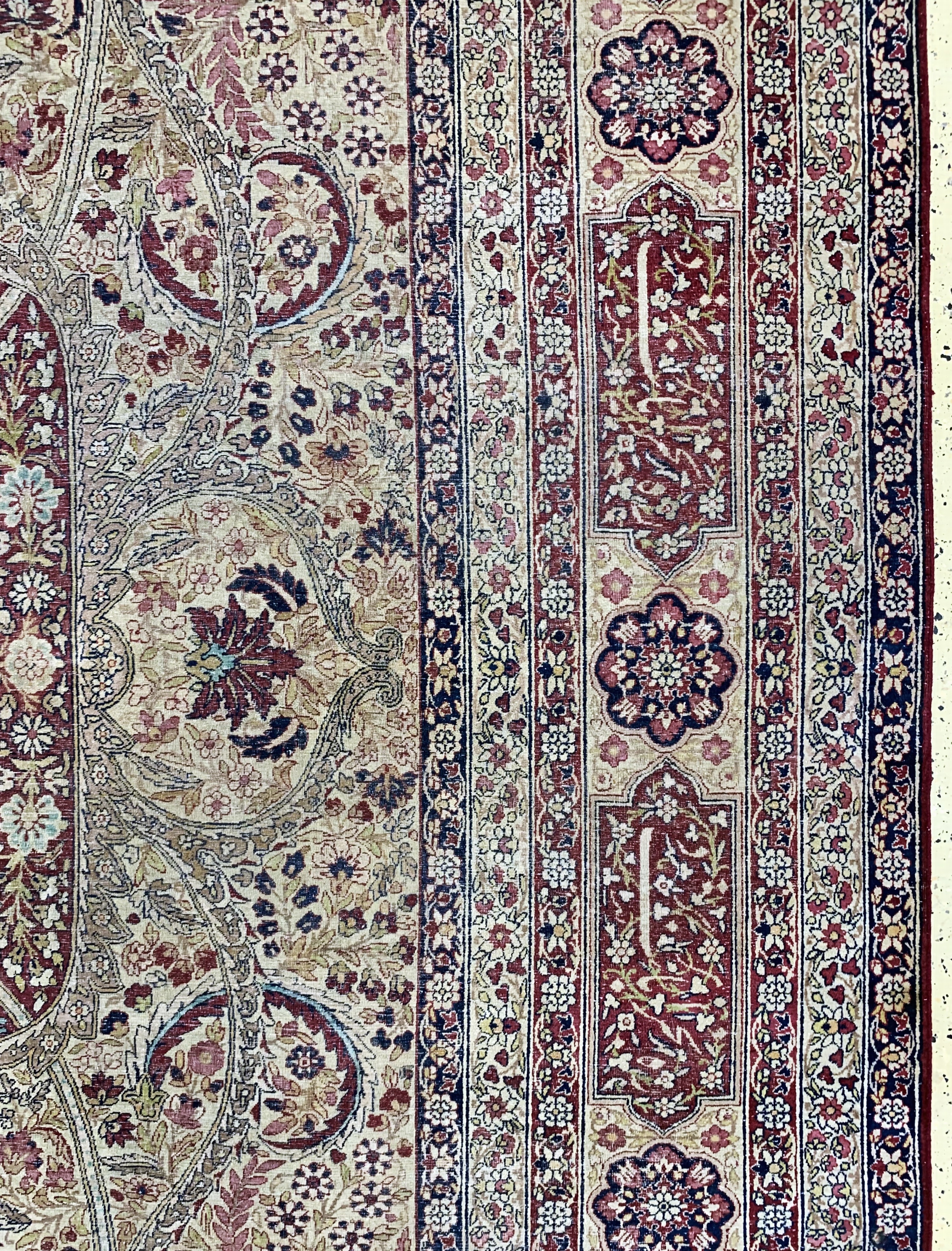 Detail f: Kerman"Lawar"antik, Persien, um 1900, Wolleauf Baumwolle, ca. 481 x 330 cm, EHZ:(gleichmäßig dünn), minimal restauriert