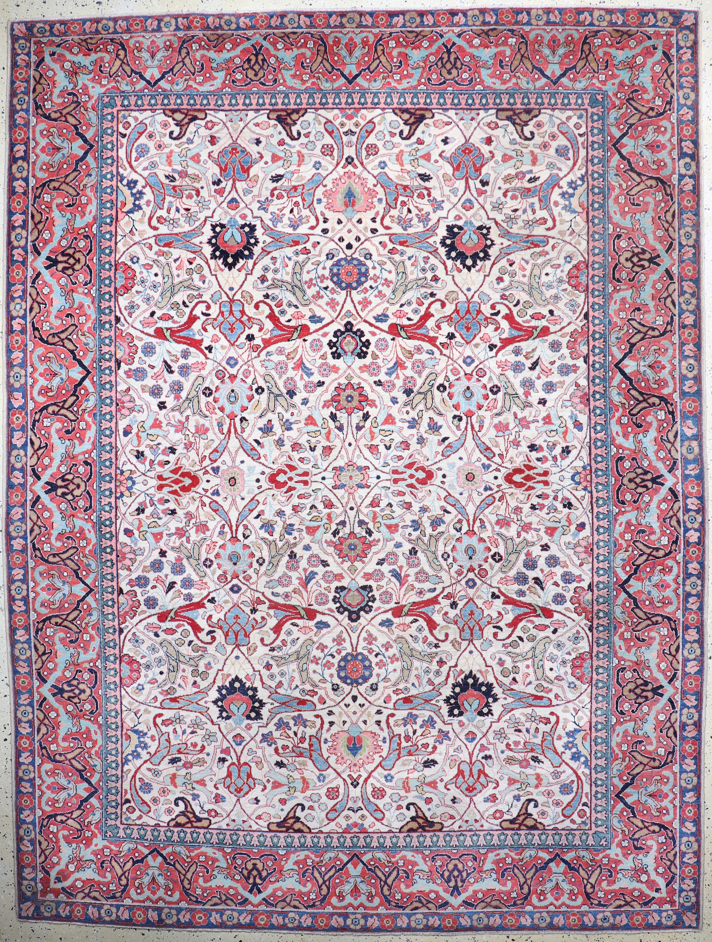 Image 27005854 - Täbriz Kork fein, Persien, um 1920-1930, Korkwolle auf Baumwolle, ca. 338 x 257 cm, ...