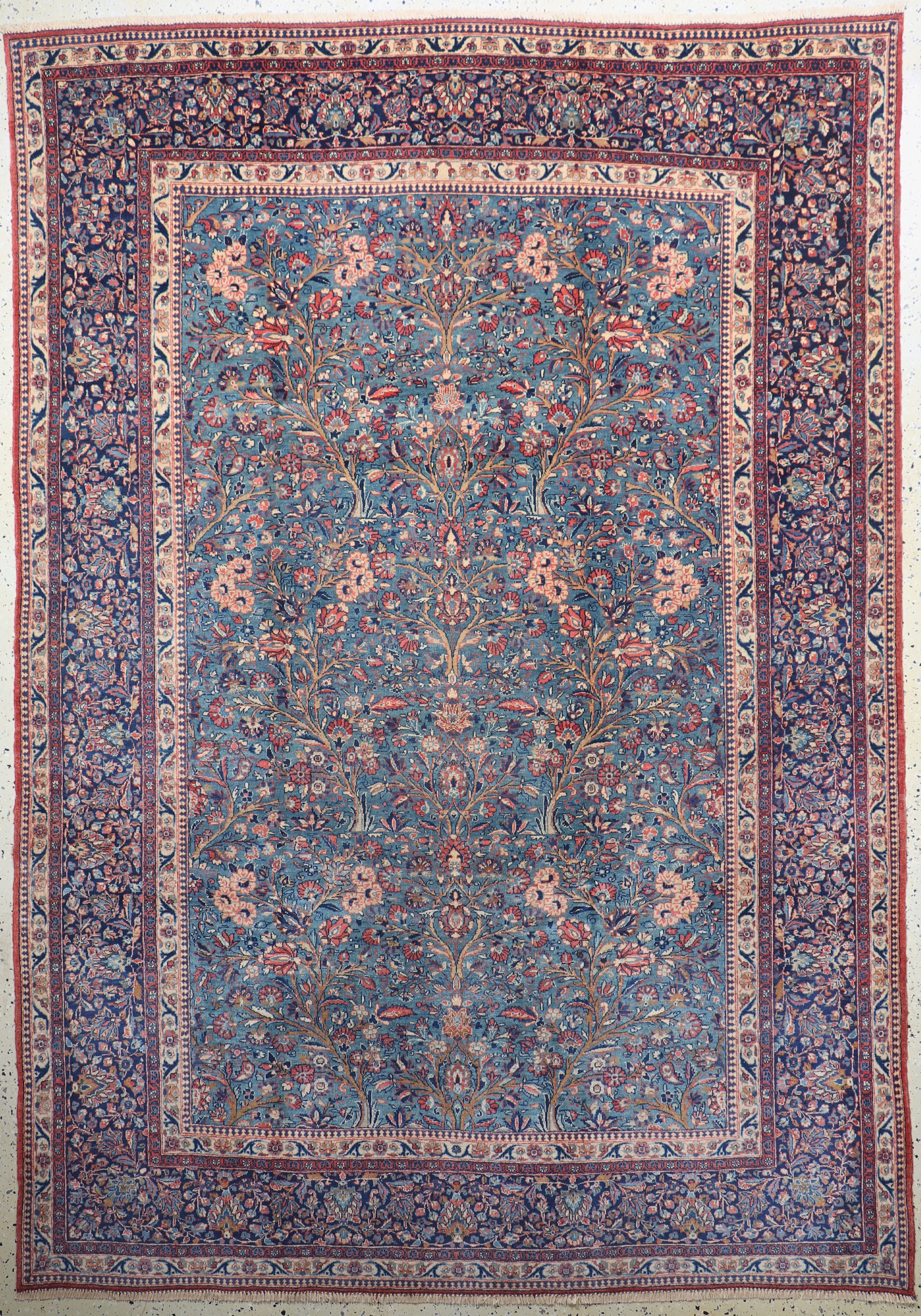 Image 27005856 - Antiker Keschan Kork, Persien, um 1900, Korkwolle auf Baumwolle, ca. 298 x 211 cm, EHZ: ...