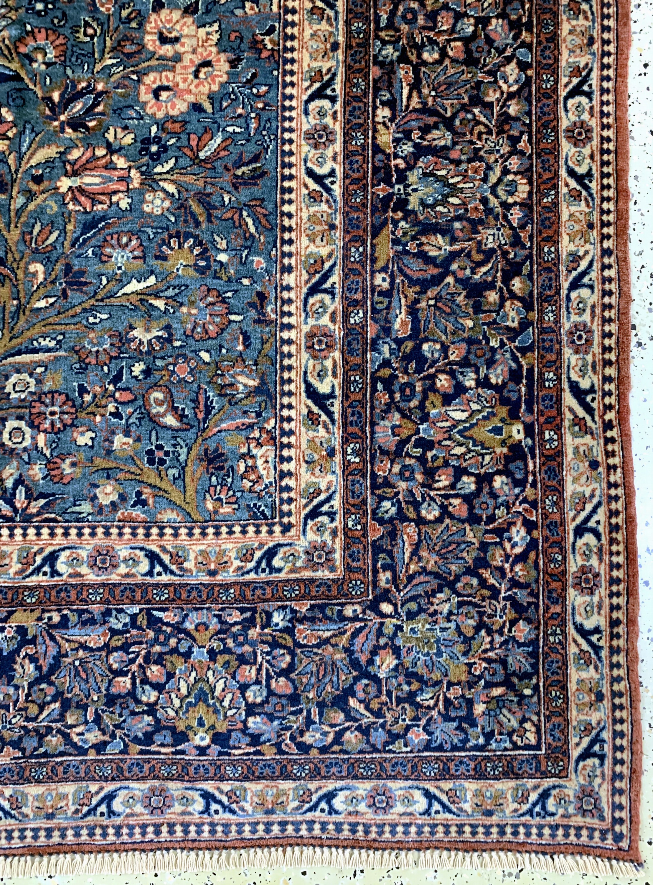 Detail a: Antiker Keschan Kork, Persien, um 1900, Korkwolle auf Baumwolle, ca. 298 x 211 cm, EHZ: 2, (fachkundig gereinigt)
