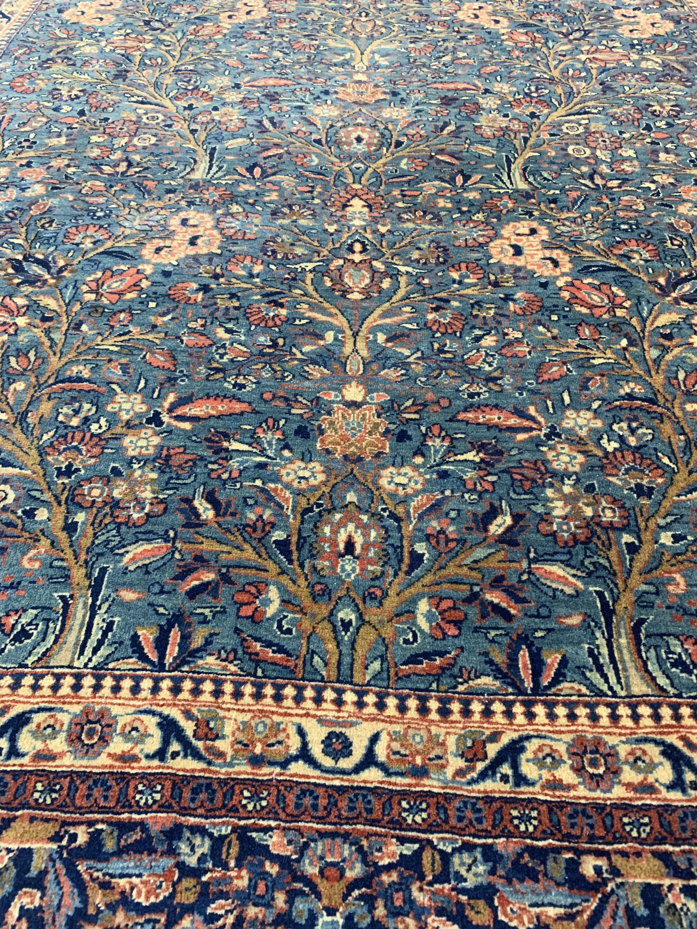 Detail j: Antiker Keschan Kork, Persien, um 1900, Korkwolle auf Baumwolle, ca. 298 x 211 cm, EHZ: 2, (fachkundig gereinigt)