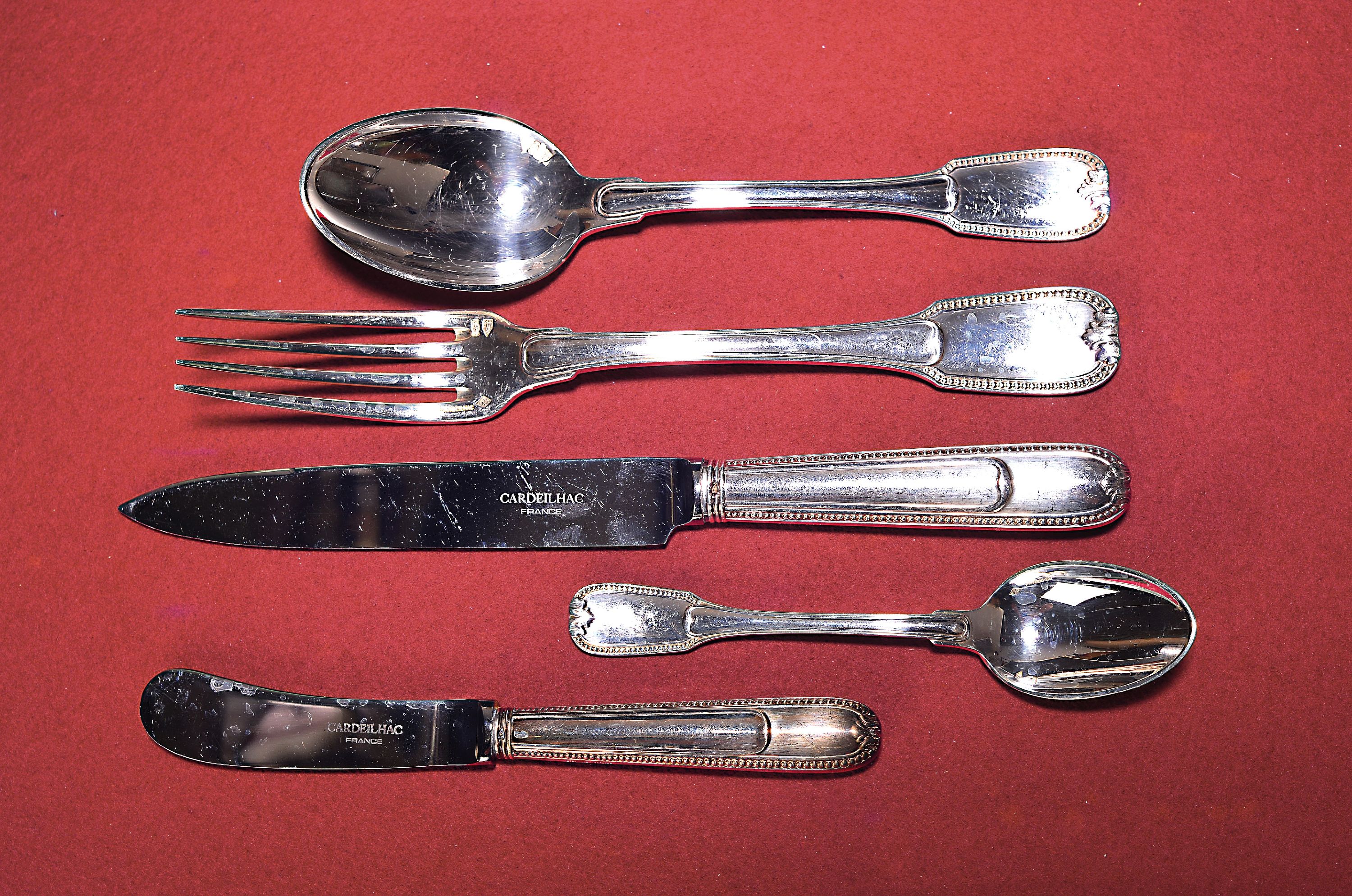 Image 27005857 - Silberbesteck, Maison Cardeilhac, Paris, 925er-Silber, für 12 Personen, 12 Tafelgabeln, ...