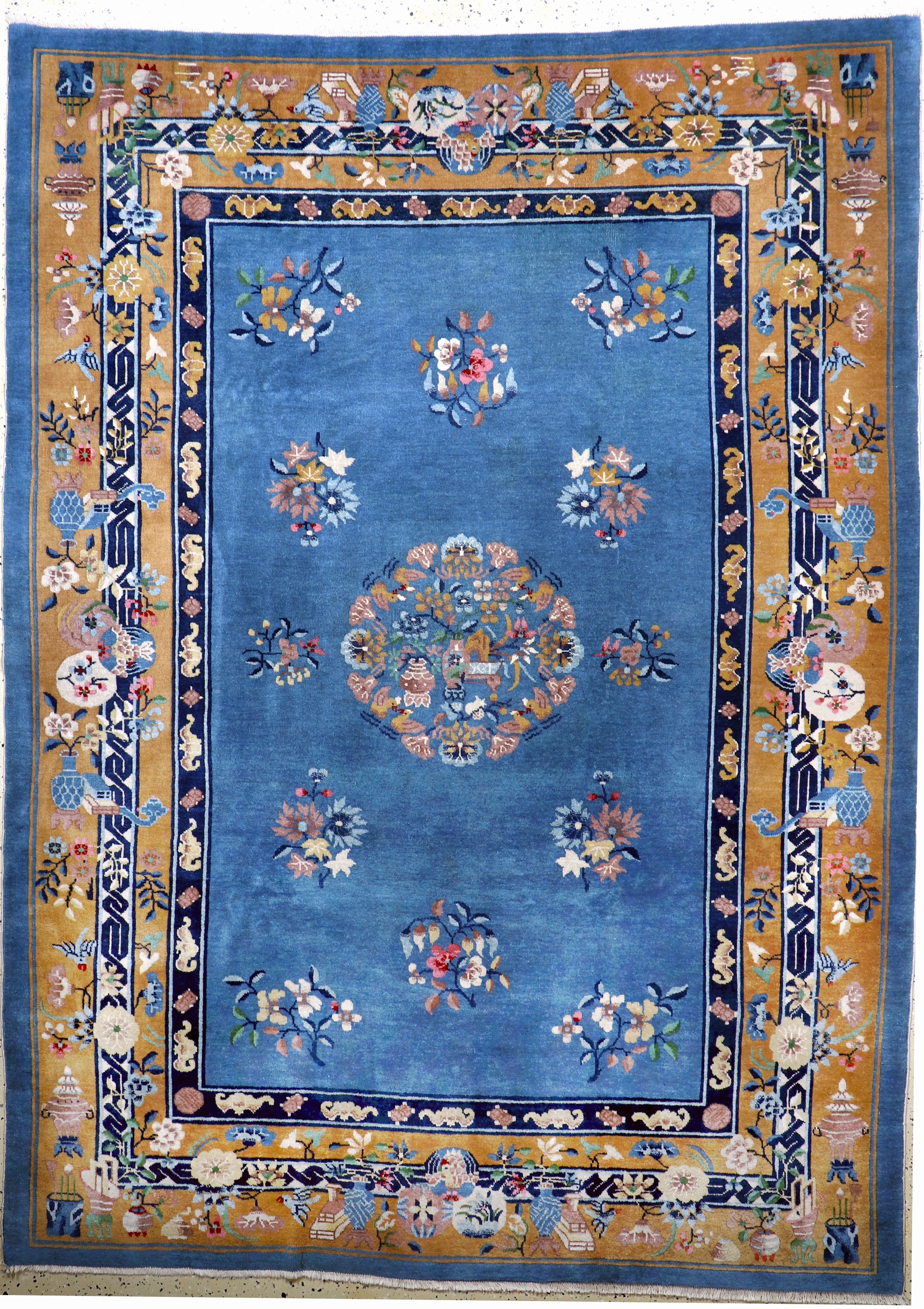 Image 27005864 - Antiker Peking, China, um 1900, Wolle auf Baumwolle, ca. 290 x 212 cm, gereinigt, EHZ: 2