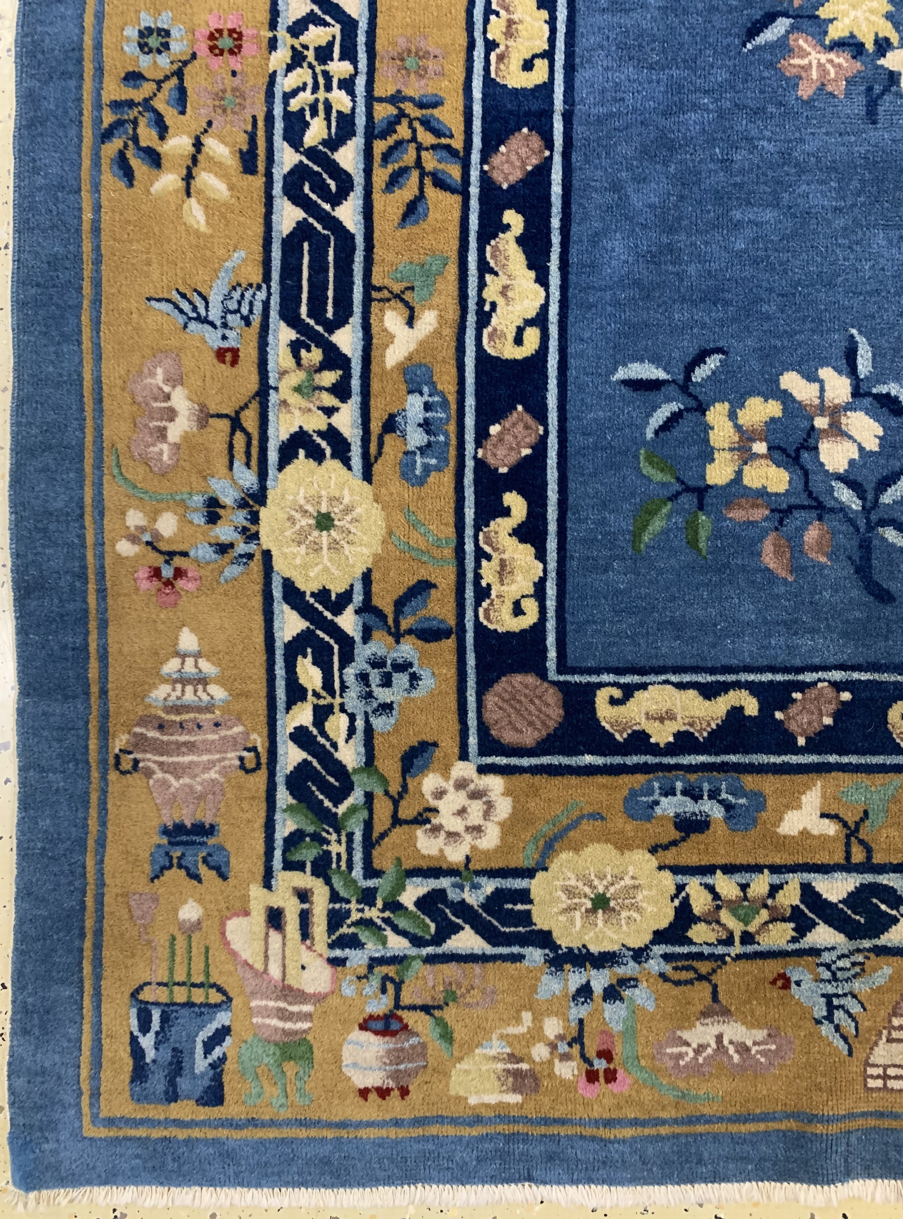 Detail c: Antiker Peking, China, um 1900, Wolle auf Baumwolle, ca. 290 x 212 cm, gereinigt, EHZ: 2
