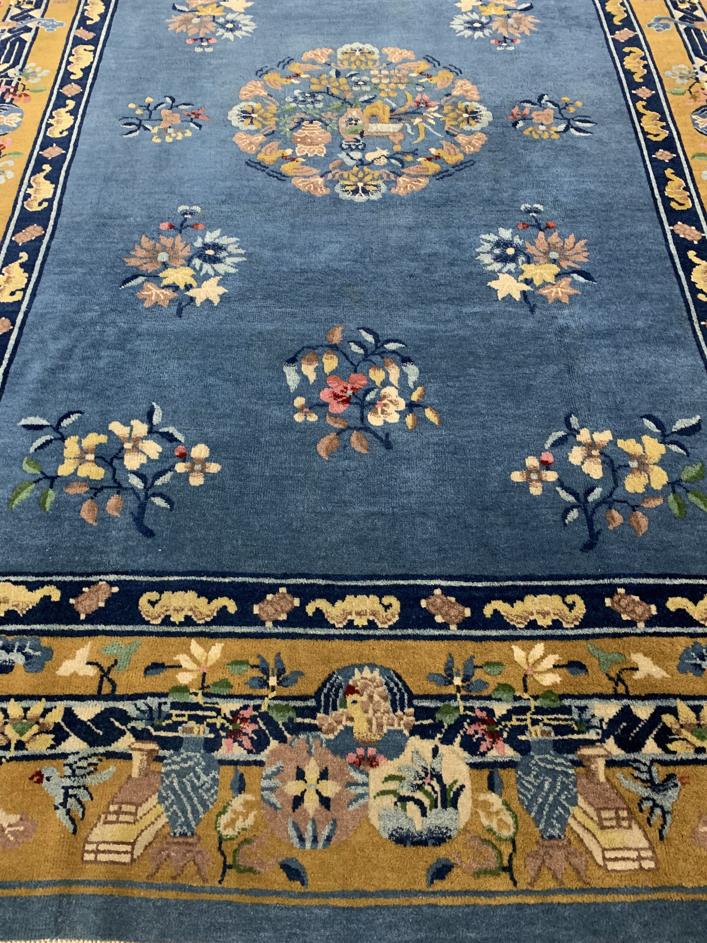 Detail g: Antiker Peking, China, um 1900, Wolle auf Baumwolle, ca. 290 x 212 cm, gereinigt, EHZ: 2