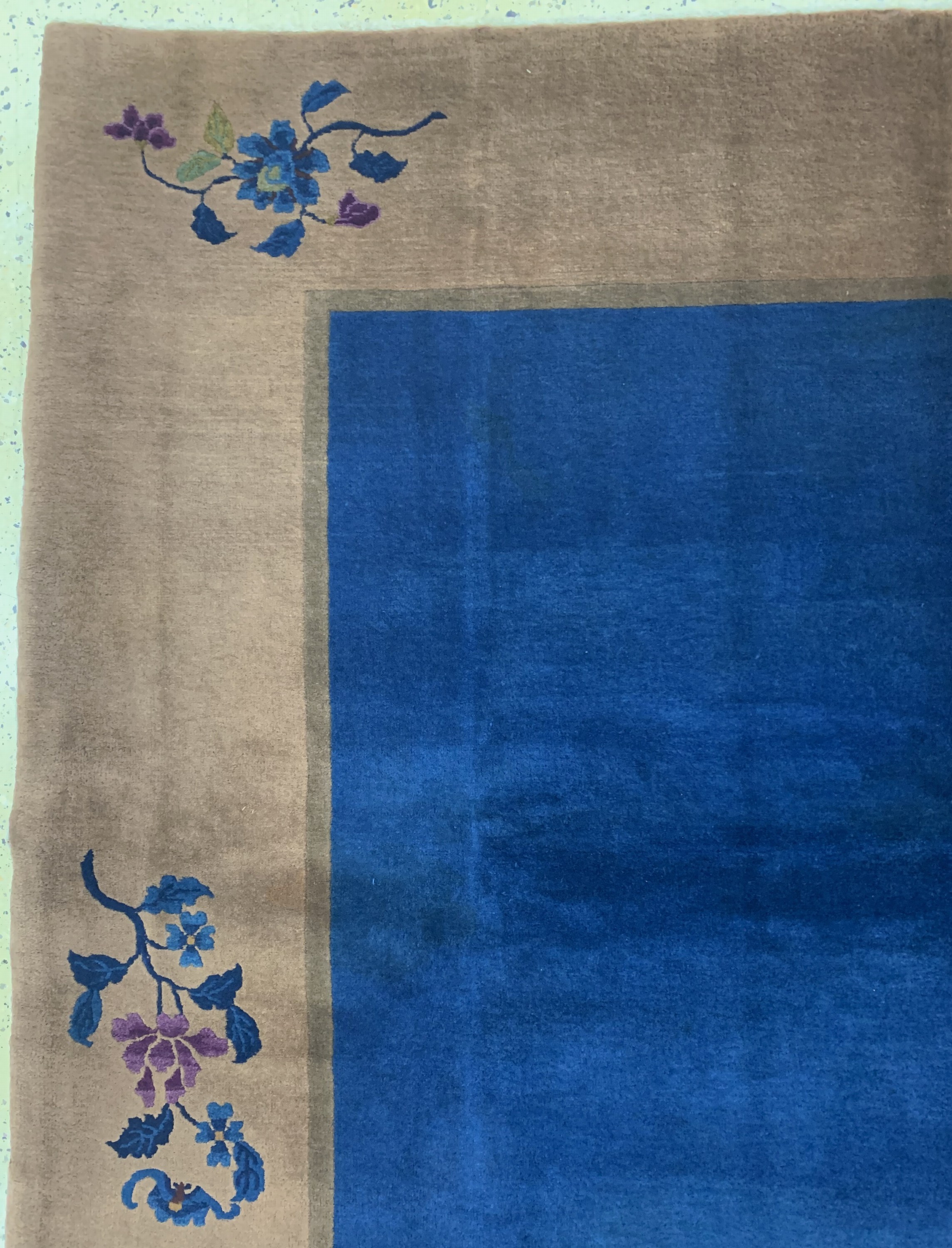 Detail d: Antiker Peking, China, um 1900, Korkwolle auf Baumwolle, ca. 345 x 250 cm, EHZ: 2, (fachkundig gereinigt)