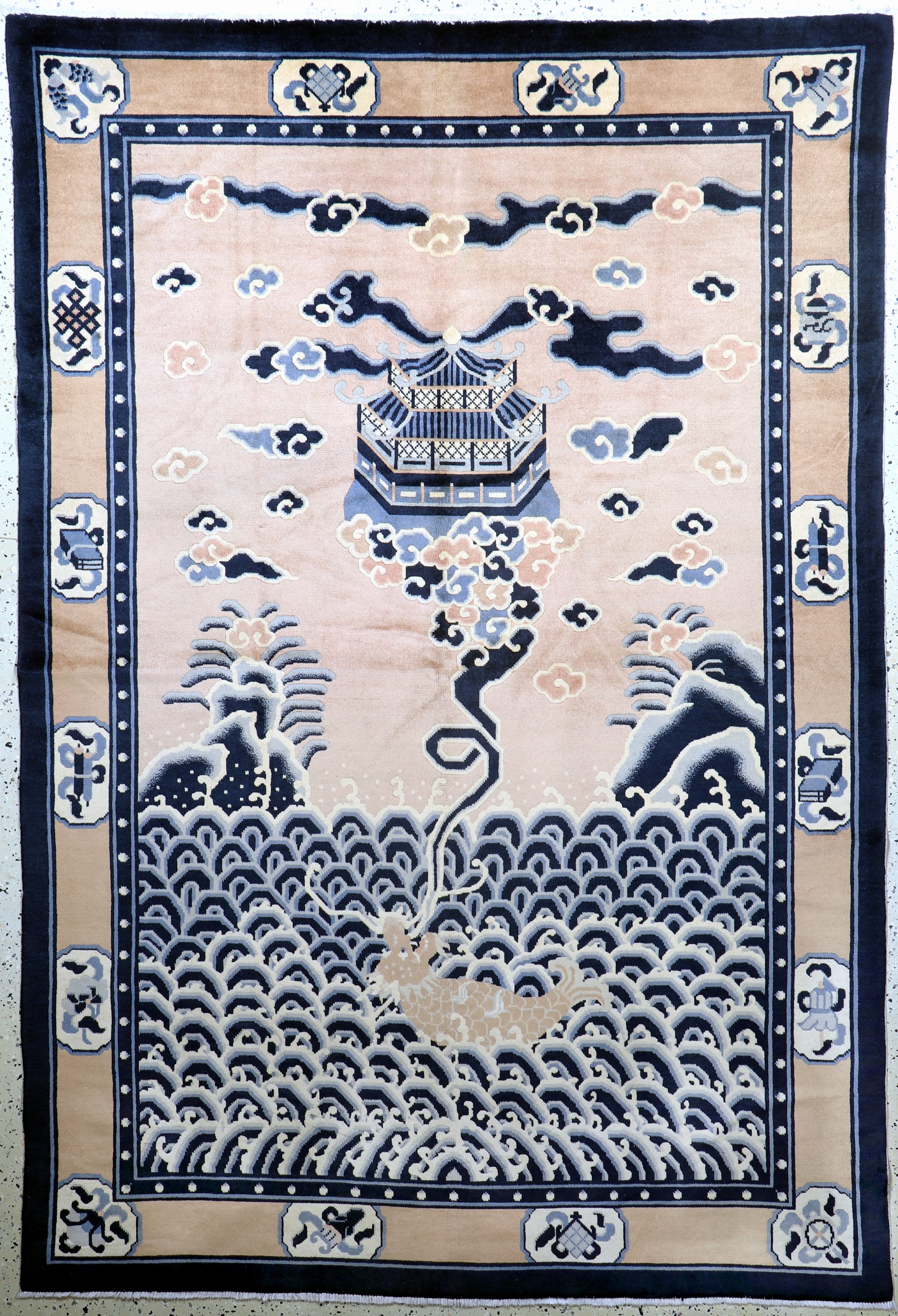 Image 27005885 - Ning-Hsia alt, China, um 1930-1940, Wolle auf Baumwolle, ca. 245 x 167 cm, EHZ: 1-2, ...