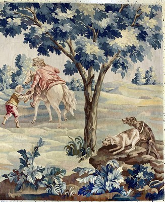 27005800a - Feine Antike Tapisseri, Frankreich, um 1900, Wolle auf Baumwolle, ca. 252 x 112 cm, ...
