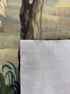 27005800f - Feine Antike Tapisseri, Frankreich, um 1900, Wolle auf Baumwolle, ca. 252 x 112 cm, ...