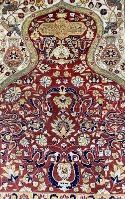 27005809c - Hereke Seide fein, Türkei, Anfang 230.Jhd, reine Naturseide, ca. 160 x 118 cm, EHZ: ...