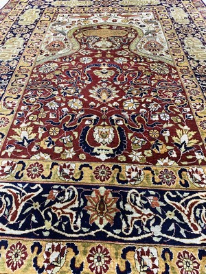 27005809g - Hereke Seide fein, Türkei, Anfang 230.Jhd, reine Naturseide, ca. 160 x 118 cm, EHZ: ...