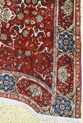 27005830a - Täbriz fein´Auftragsarbeit´, Persien, um 1900, Korkwolle auf Baumwolle, ca. 305 x 245 ...