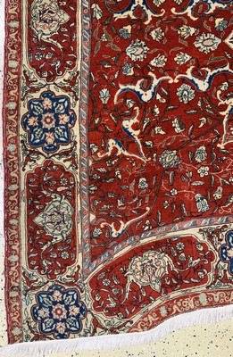 27005830b - Täbriz fein´Auftragsarbeit´, Persien, um 1900, Korkwolle auf Baumwolle, ca. 305 x 245 ...