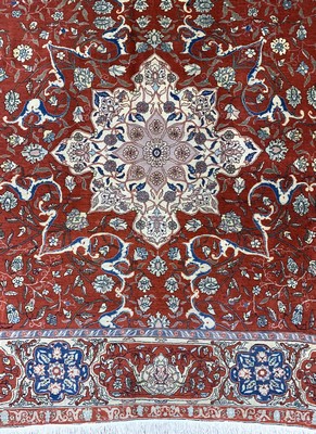 27005830c - Täbriz fein´Auftragsarbeit´, Persien, um 1900, Korkwolle auf Baumwolle, ca. 305 x 245 ...