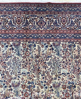 27005831h - Nain´Tudeshk´fein, Persien, um 1920, Korkwolle mit Seide, ca. 334 x 222 cm, ca. 1,0Mio. ...