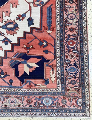 27005836a - Heriz´Serapi´antik, Persien, 19.Jhd, Wolle auf Baumwolle, ca. 395 x 280 cm, ...