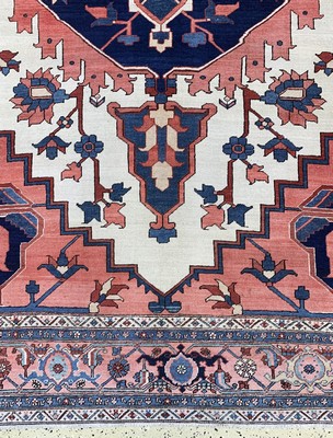 27005836b - Heriz´Serapi´antik, Persien, 19.Jhd, Wolle auf Baumwolle, ca. 395 x 280 cm, ...