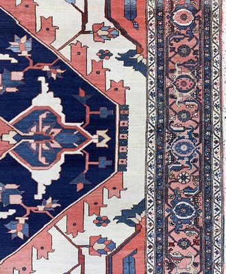 27005836f - Heriz´Serapi´antik, Persien, 19.Jhd, Wolle auf Baumwolle, ca. 395 x 280 cm, ...