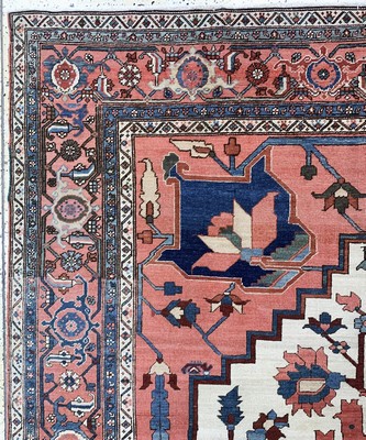 27005836g - Heriz´Serapi´antik, Persien, 19.Jhd, Wolle auf Baumwolle, ca. 395 x 280 cm, ...