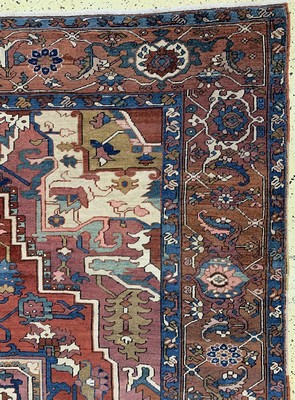 27005837i - Heriz´Serapi´antik, Persien, 19.Jhd, Wolle auf Baumwolle, ca. 396 x 305 cm, gereinigt, ...