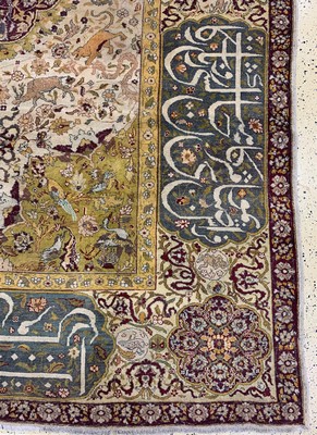 27005838a - Antiker´Amritsa´, Indien, Mitte 19.Jhd, Wolle auf Baumwolle, ca. 430 x 316 cm, ...