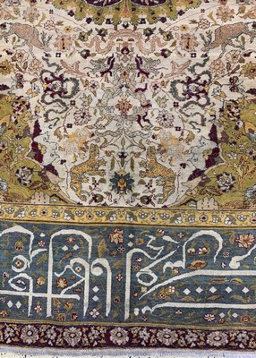 27005838b - Antiker´Amritsa´, Indien, Mitte 19.Jhd, Wolle auf Baumwolle, ca. 430 x 316 cm, ...