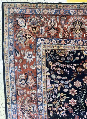 27005840g - Sarogh´Mohajeran´antik, Persien, um 1900, Korkwolle auf Baumwolle, ca. 473 x 300 cm, ...
