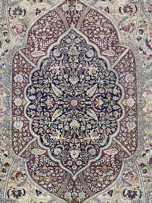 27005841e - Kerman´Lawar´antik, Persien, um 1900, Wolleauf Baumwolle, ca. 481 x 330 cm, ...