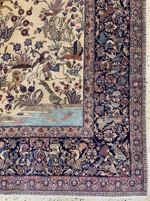 27005844a - Täbriz Kork fein, Persien, um 1920-1930, Korkwolle auf Baumwolle, ca. 455 x 330 cm, ...