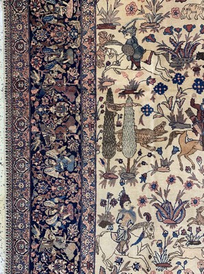 27005844d - Täbriz Kork fein, Persien, um 1920-1930, Korkwolle auf Baumwolle, ca. 455 x 330 cm, ...