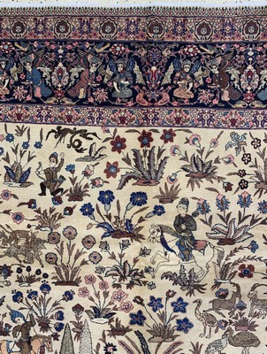 27005844g - Täbriz Kork fein, Persien, um 1920-1930, Korkwolle auf Baumwolle, ca. 455 x 330 cm, ...