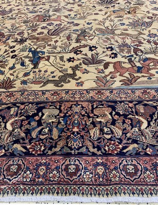 27005844j - Täbriz Kork fein, Persien, um 1920-1930, Korkwolle auf Baumwolle, ca. 455 x 330 cm, ...