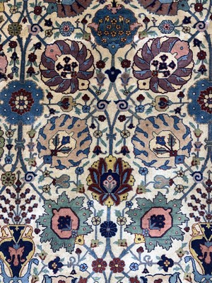 27005853e - Täbriz Kork fein Persien, signiert´Ghalibafie Ghanadi´, um 1920-1930, Korkwolle auf ...