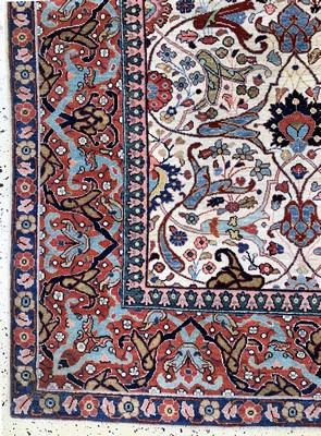 27005854c - Täbriz Kork fein, Persien, um 1920-1930, Korkwolle auf Baumwolle, ca. 338 x 257 cm, ...