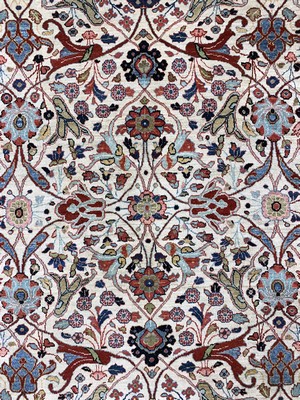 27005854e - Täbriz Kork fein, Persien, um 1920-1930, Korkwolle auf Baumwolle, ca. 338 x 257 cm, ...