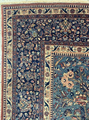 27005856g - Antiker Keschan Kork, Persien, um 1900, Korkwolle auf Baumwolle, ca. 298 x 211 cm, EHZ: ...