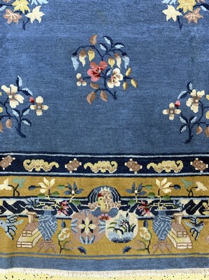 27005864b - Antiker Peking, China, um 1900, Wolle auf Baumwolle, ca. 290 x 212 cm, gereinigt, EHZ: 2